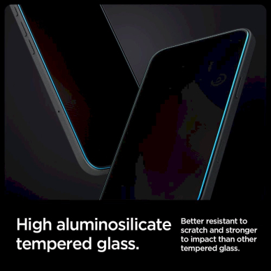 Spigen Glas.tR EZ Fit Privacy Apsauginis stiklas iPhone 16 Pro - 2 pcs. 9 Spigen Glas.tR EZ Fit Privacy Apsauginis stiklas iPhone 16 Pro - 2 pcs. 9