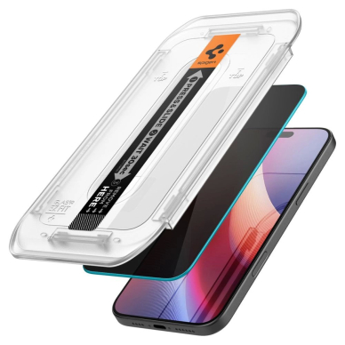 iPhone 16 Pro Max Spigen Glas.tR EZ Fit privatumo grūdintas stiklas – 2 vnt. 1