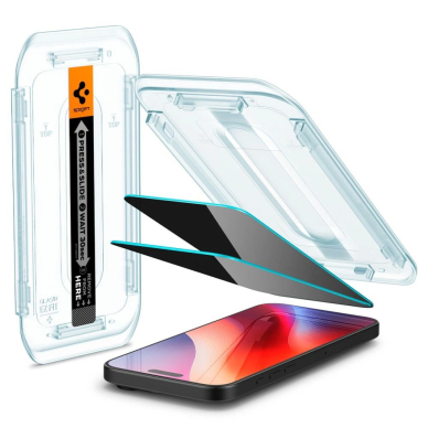 iPhone 16 Pro Max Spigen Glas.tR EZ Fit privatumo grūdintas stiklas – 2 vnt. 13