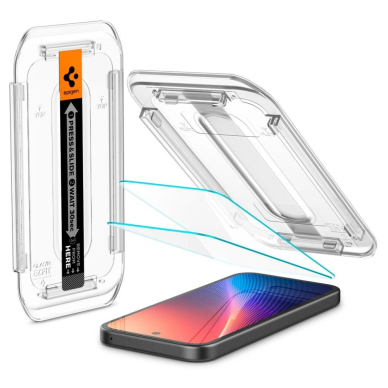 Google Pixel 9A Spigen Glas.TR "Ez Fit" grūdintas stiklas (2 vnt.) – skaidrus 1