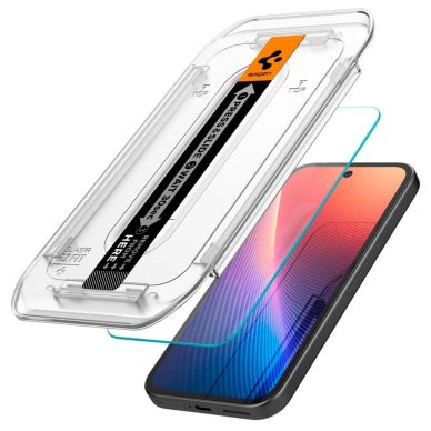 Google Pixel 9A Spigen Glas.TR "Ez Fit" grūdintas stiklas (2 vnt.) – skaidrus 2