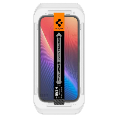 Google Pixel 9A Spigen Glas.TR "Ez Fit" grūdintas stiklas (2 vnt.) – skaidrus 4 Google Pixel 9A Spigen Glas.TR "Ez Fit" grūdintas stiklas (2 vnt.) – skaidrus 4