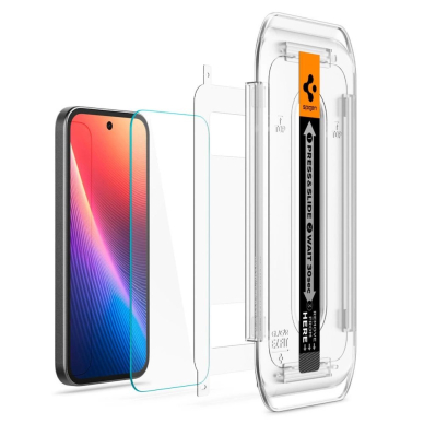 Google Pixel 9A Spigen Glas.TR "Ez Fit" grūdintas stiklas (2 vnt.) – skaidrus 7