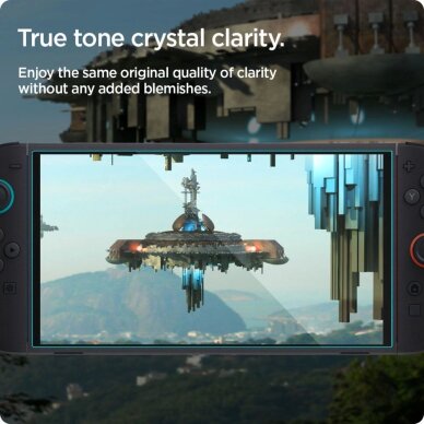 Nintendo Switch 2 Spigen Glas.tR EZ Fit grūdintas stiklas 2 vnt. – skaidrus 10