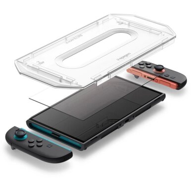 Nintendo Switch 2 Spigen Glas.tR EZ Fit grūdintas stiklas 2 vnt. – skaidrus 5 Nintendo Switch 2 Spigen Glas.tR EZ Fit grūdintas stiklas 2 vnt. – skaidrus 5