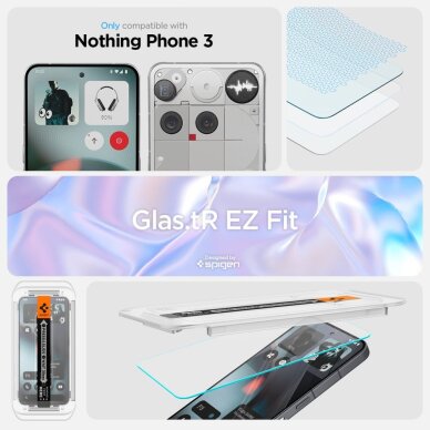 Nothing Phone 3 Spigen Glas.TR EZ Fit 2-pack grūdintas stiklas – skaidrus 7