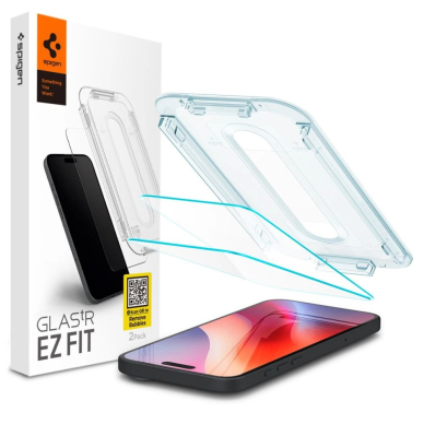 iPhone 16 Pro Spigen Glas.tR EZ Fit grūdintas stiklas – 2 vnt.