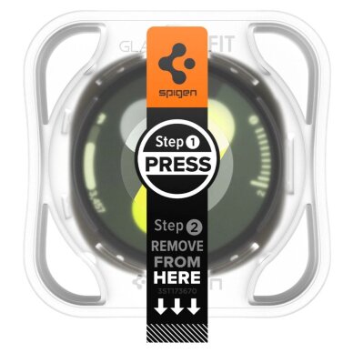 Samsung Galaxy Watch 8 40mm Spigen Glas.TR Ez-Fit grūdintas stiklas – skaidrus 2 Samsung Galaxy Watch 8 40mm Spigen Glas.TR Ez-Fit grūdintas stiklas – skaidrus 2
