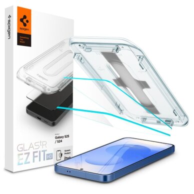 Samsung Galaxy S24 apsauginis stiklas Spigen Glas.tR EZ Fit – 2 vnt. 13