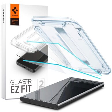 Samsung Galaxy S24 Ultra apsauginis stiklas Spigen Glas.tR EZ Fit – 2 vnt. Samsung Galaxy S24 Ultra apsauginis stiklas Spigen Glas.tR EZ Fit – 2 vnt.
