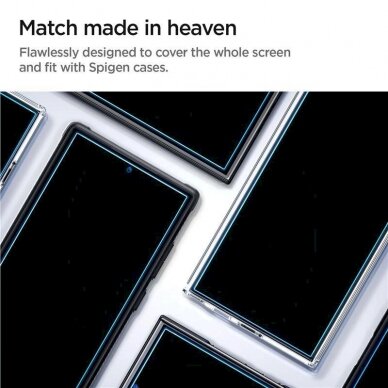 Ekrano Apsauga Spigen Glas.tR EZ Fit tempered glass for Samsung Galaxy S24 Ultra - 2 pcs. - Permatomas 7 Ekrano Apsauga Spigen Glas.tR EZ Fit tempered glass for Samsung Galaxy S24 Ultra - 2 pcs. - Permatomas 7