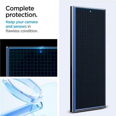 Ekrano Apsauga Spigen Glas.tR EZ Fit tempered glass for Samsung Galaxy S24 Ultra - 2 pcs. - Permatomas 8