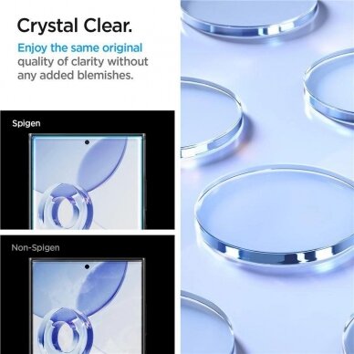 Ekrano Apsauga Spigen Glas.tR EZ Fit tempered glass for Samsung Galaxy S24 Ultra - 2 pcs. - Permatomas 9