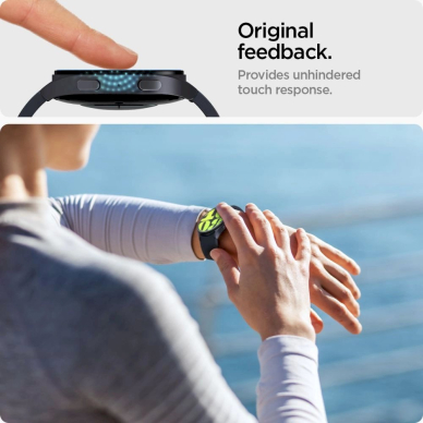 Spigen Glas.tR EZ Fit apsauginis stiklas Samsung Galaxy Watch 7 (44 mm) – 2 vnt. 7