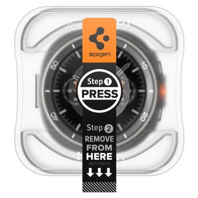 Samsung Galaxy Watch 8 46mm Spigen Glas.TR Ez-Fit grūdintas stiklas – skaidrus 2