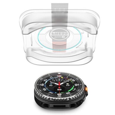 Samsung Galaxy Watch 8 46mm Spigen Glas.TR Ez-Fit grūdintas stiklas – skaidrus 4