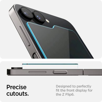 Spigen Glas.tR EZ Fit Apsauginis stiklas Samsung Galaxy Z Flip 6 - 2 pcs. 11 Spigen Glas.tR EZ Fit Apsauginis stiklas Samsung Galaxy Z Flip 6 - 2 pcs. 11