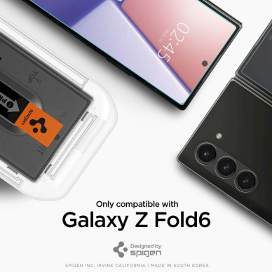 Spigen Glas.tR EZ Fit Apsauginis stiklas Samsung Galaxy Z Fold 6 - 2 pcs. 8 Spigen Glas.tR EZ Fit Apsauginis stiklas Samsung Galaxy Z Fold 6 - 2 pcs. 8