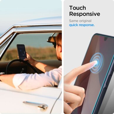 Samsung Galaxy A16 4G / 5G Spigen Glas.tR Slim grūdintas stiklas (2 vnt.) – skaidrus 5 Samsung Galaxy A16 4G / 5G Spigen Glas.tR Slim grūdintas stiklas (2 vnt.) – skaidrus 5