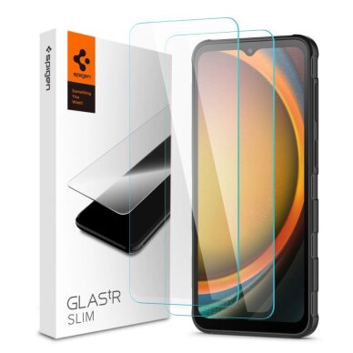 Samsung Galaxy Xcover 7 / 7 Pro Spigen Glas.tR Slim 2-pack grūdintas stiklas – skaidrus
