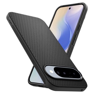Google Pixel 10 / 10 Pro dėklas Spigen Liquid Air – matinės juodos 12