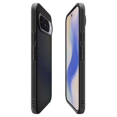 Google Pixel 10 / 10 Pro dėklas Spigen Liquid Air – matinės juodos 5