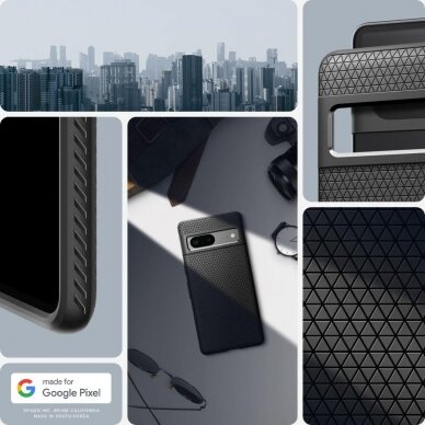 Dėklas Spigen Liquid Air case for Google Pixel 7 Juodas 12