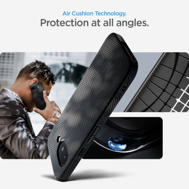 Spigen Liquid Air dėklas Google Pixel 9A - matinės juodos 13