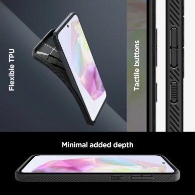 Dėklas Spigen Liquid Air case for Samsung Galaxy A35 5G - Juodas 15