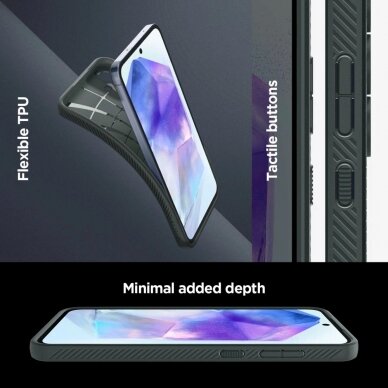 Dėklas Spigen Liquid Air case for Samsung Galaxy A55 5G - Žalias 15