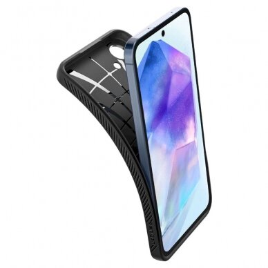Dėklas Spigen Liquid Air case for Samsung Galaxy A55 5G - Juodas 8