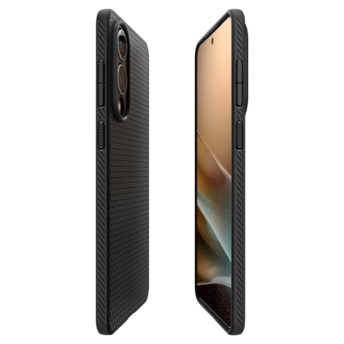 Samsung Galaxy S25 Edge Spigen Liquid Air dėklas - juodas 7