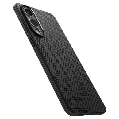 Samsung Galaxy S25 Edge Spigen Liquid Air dėklas - juodas 8