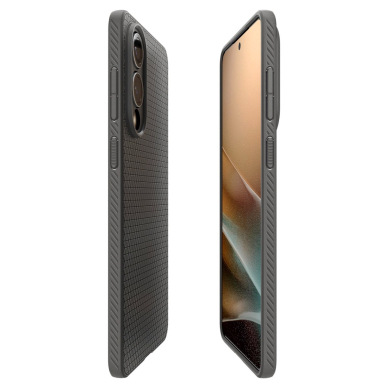 Samsung Galaxy S25 Edge Spigen Liquid Air dėklas - pilkas 7