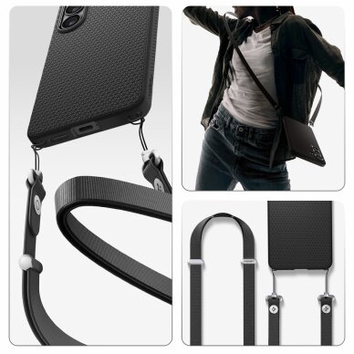 Samsung Galaxy S26 Spigen Liquid Air dėklas – juodas 19 Samsung Galaxy S26 Spigen Liquid Air dėklas – juodas 19