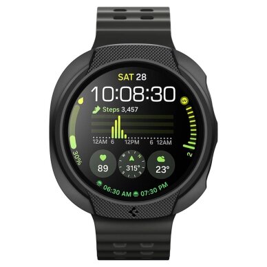 Samsung Galaxy Watch 8 40mm dėklas Spigen Liquid Air – matinės juodos spalvos 3