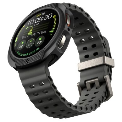 Samsung Galaxy Watch 8 40mm dėklas Spigen Liquid Air – matinės juodos spalvos 6