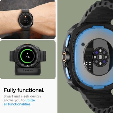 Samsung Galaxy Watch 8 Classic 46mm dėklas Spigen Liquid Air – juodas 10