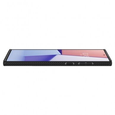 SAMSUNG GALAXY S22 ULTRA DĖKLAS SPIGEN LIQUID AIR MATTE JUODAS 3
