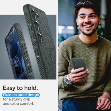 Akcija! Dėklas Spigen LIQUID AIR GALAXY S23 Žalias  12
