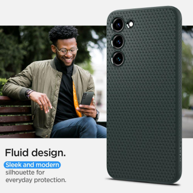 Akcija! Dėklas Spigen LIQUID AIR GALAXY S23 Žalias  14