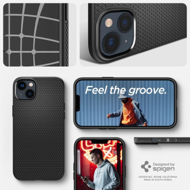 Dėklas Spigen LIQUID AIR IPHONE 14 PLUS Juodas 12 Dėklas Spigen LIQUID AIR IPHONE 14 PLUS Juodas 12