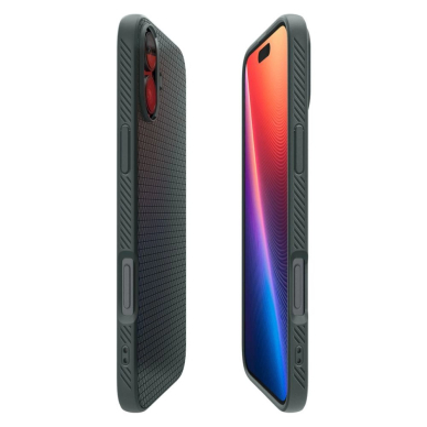 Spigen Liquid Air iPhone 16 Dėklas - Žalias 6
