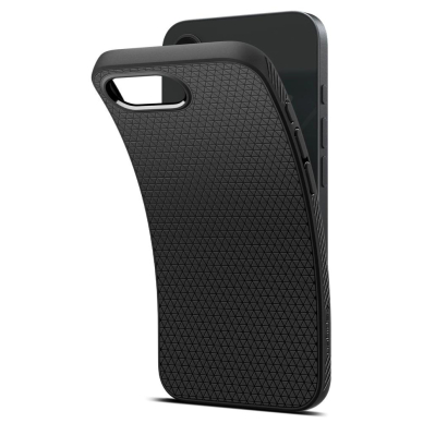 Spigen Liquid Air iPhone 16e Dėklas - Matinis Juodas 13