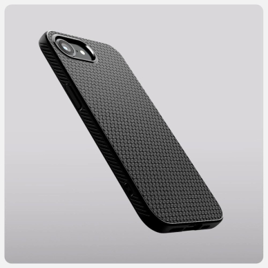 Spigen Liquid Air iPhone 16e Dėklas - Matinis Juodas 15
