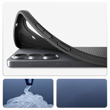 Samsung Galaxy S26 Spigen Liquid Air Mag MagSafe dėklas – juodas 19