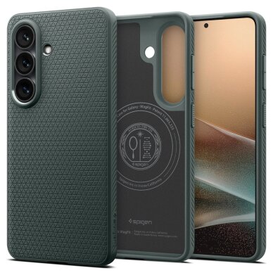 Samsung Galaxy S26+ Spigen Liquid Air Mag MagSafe dėklas – žalias 1 Samsung Galaxy S26+ Spigen Liquid Air Mag MagSafe dėklas – žalias 1