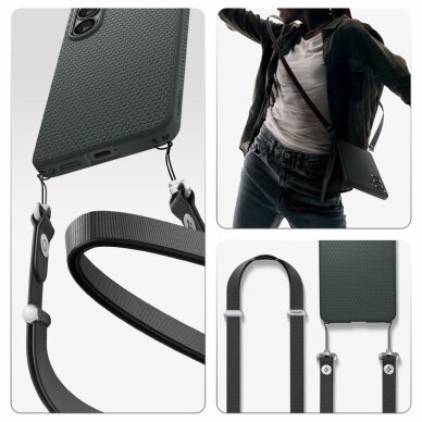 Samsung Galaxy S26+ Spigen Liquid Air Mag MagSafe dėklas – žalias 23