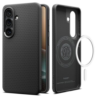 Samsung Galaxy S26+ Spigen Liquid Air Mag MagSafe dėklas – matinė juoda