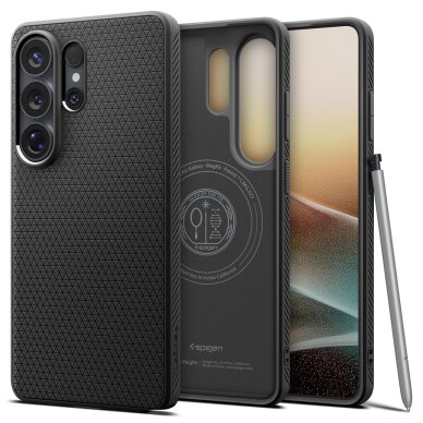 Samsung Galaxy S26 Ultra Spigen Liquid Air Mag MagSafe dėklas – juodas 1 Samsung Galaxy S26 Ultra Spigen Liquid Air Mag MagSafe dėklas – juodas 1